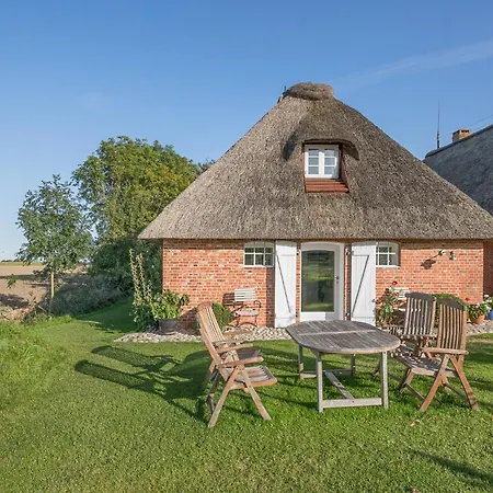 Idyllische Kleine Reetdachkate Mit Blick Ueber Felder - Kamin, Terrasse & Privatparkplatz